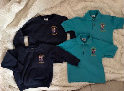 School uniform jumpers Clever Clogs pre-school thurles