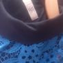 Beautiful royal blue&black playsuit,with crochet on the top half. Image 3