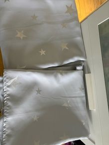 Grey Star print blackout Curtains Deconovo