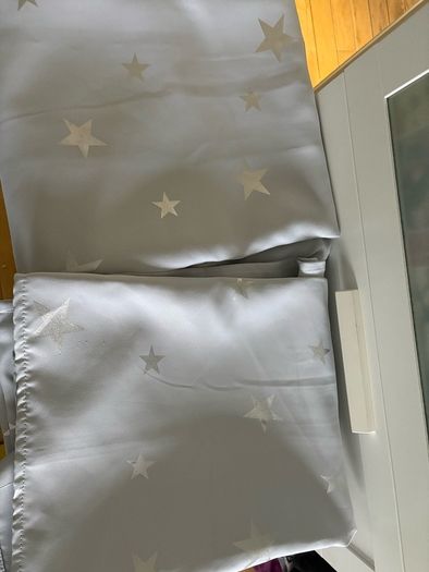 Grey Star print blackout Curtains Deconovo