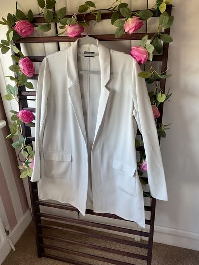 blazer bnwot grey shade layering jacket with side slits Experience of London range