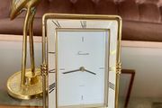 Vintage Timemaster England Quartz Gold Clock