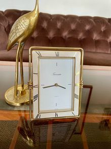 Vintage Timemaster England Quartz Gold Clock