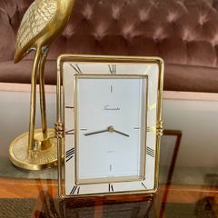 Vintage Timemaster England Quartz Gold Clock