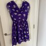 Anna Sui Purple Silk Dress Image 3
