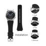 White Band Strap For 22mm Samsung Galaxy Watch 3 45mm 46mm Gear S3 Frontier Image 3
