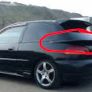 Mitsubishi Mirage Cyborg Rear Mid Spoiler Image 2