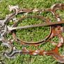Antique Rococo  Brass Easel Back Picture Frame Image 9