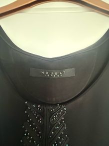 Nougat London Black Shift Dress (Heavy Quality) Size 14/16