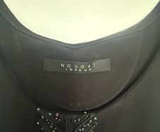 Nougat London Black Shift Dress (Heavy Quality) Size 14/16