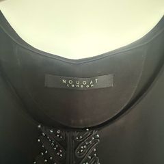 Nougat London Black Shift Dress (Heavy Quality) Size 14/16