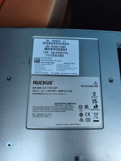 All Ruckus Wi-Fi 6 & PoE Switches, Fortinet, Cisco