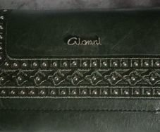 BNWT large Gionni clover purse green leather RFID safe Postage included