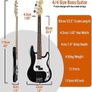 3rd Avenue Full Size 4/4 Electric Bass Guitar Beginner Pack Kit with 15W Amplifier, Bag, Cable, Strap, Stand and Spare Strings - Black Image 2