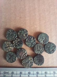 12 Ancient Coins from India Princly States