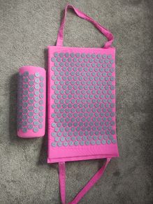 Acupressure mat and pillow