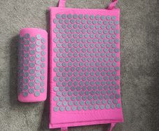 Acupressure mat and pillow