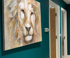 Canvas wall art King Leo