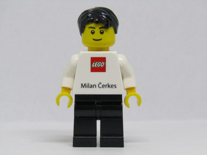 Lego Employee Milan Cerkes Business Card Minifigure Very Rare Hard To Find