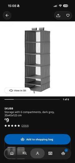 Wardrobe storage