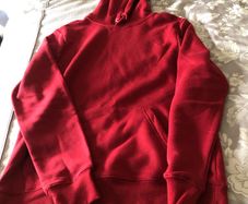Mens Burgundy hoodie size M
