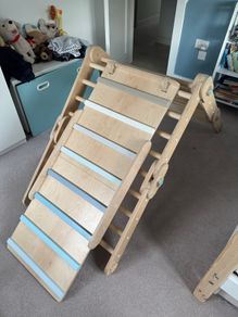 Beautiful Pikler Triangle & 2 Activity Slides