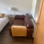 Zinc DFS Leather Sofa Perfect Condition Image 5