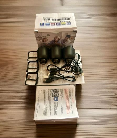 3 Pack Smart WiFi Security Cameras Night Vision Two Way Audio Home Monitoring