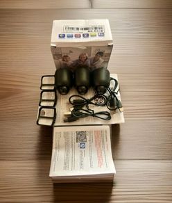 3 Pack Smart WiFi Security Cameras Night Vision Two Way Audio Home Monitoring