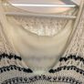 ZARA Black & White Crochet Knit Mini Dress - Size 6 Image 4