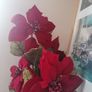 4PC X Poinsettia Artificial Flowers Image 9