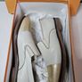 Amberone cream & gold Spanish shoes flats new & boxed size 4 UK 36.5 EU Image 2