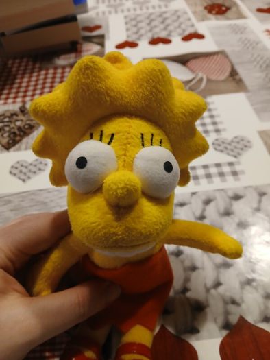 The Simpsons Lisa Simpson Small Plush Soft Toy Vintage 2007 Fox Matt Groening