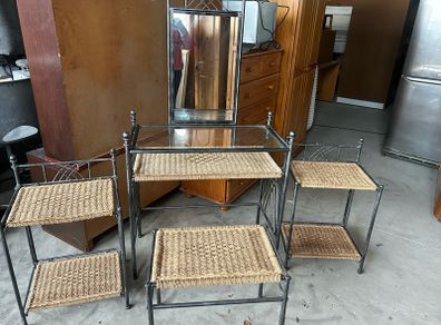 4 piece wicker set
