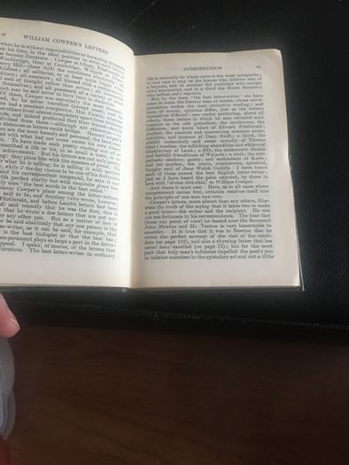 William Cowper's Letters.  A Selection