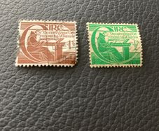 Ireland 1944 Scott # 128-129 Tercentenary of the death of Micheal O'Cleirigh Complete Set : Fine Used