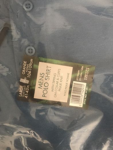 Mens Polo shirt size Large - New