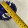 Vintage  Silver Plated Jam/Sugar Holder Blue Dish w/Spoon Image 3
