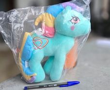 Rainbow Beats - Lovable Plush New HQG1C MLP G1 My Little Pony