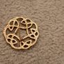 9ct celtic  circle gold stud earrings Image 6