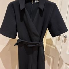 Cos smart black playsuit size 12