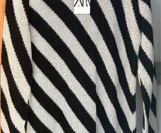 Zara black & white knit jumper dress Size Small BNWT