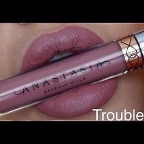 Anastasia Beverly Hills matte liquid lipstick in TROUBLE