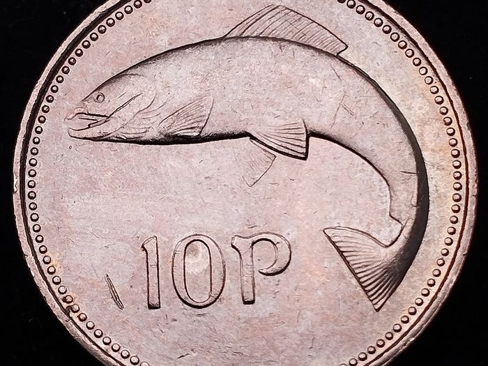 [#2589] - Ireland 2000 | Irish 10p | Ten Pence | Salmon | KM.29 | MS