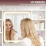 Dressing Table with Mirror and Stool: Vanity-Desk with Mirror and Drawers - Makeup Desk with Jewellery Storage, 3 Color Light & Brightness Adjustable for Bedroom Image 4
