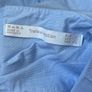 top Zara size large off the shoulder top cotton blue Image 3