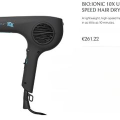 Bio Ionic 10X UltraLight Speed Hair Dryer