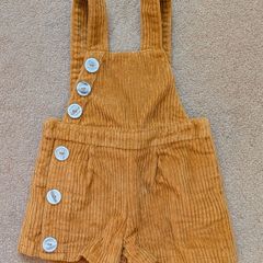 Cute corduroy dungarees 6-9M
