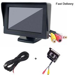 4.3" TFT LCD Car Rear View Reversing Monitor PLUS Parking Night Vision Camera