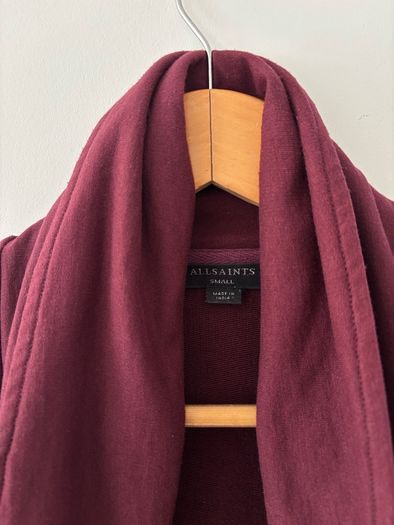 AllSaints Delia Draped Waterfall Cardigan